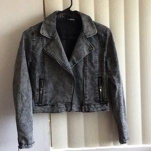 ‘Divided’ Light Weight Denim Gray Jacket